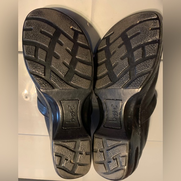 b.o.c. Born Concept Womens Black Slip On Clogs Leather Size 8 Med. (39) Eur. - Picture 5 of 6